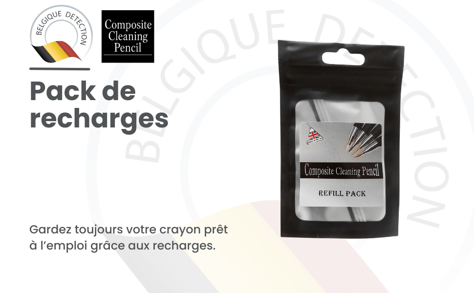 Miniature : crayon de nettoyage composite cleaning pencil pack de recharges belgique détection