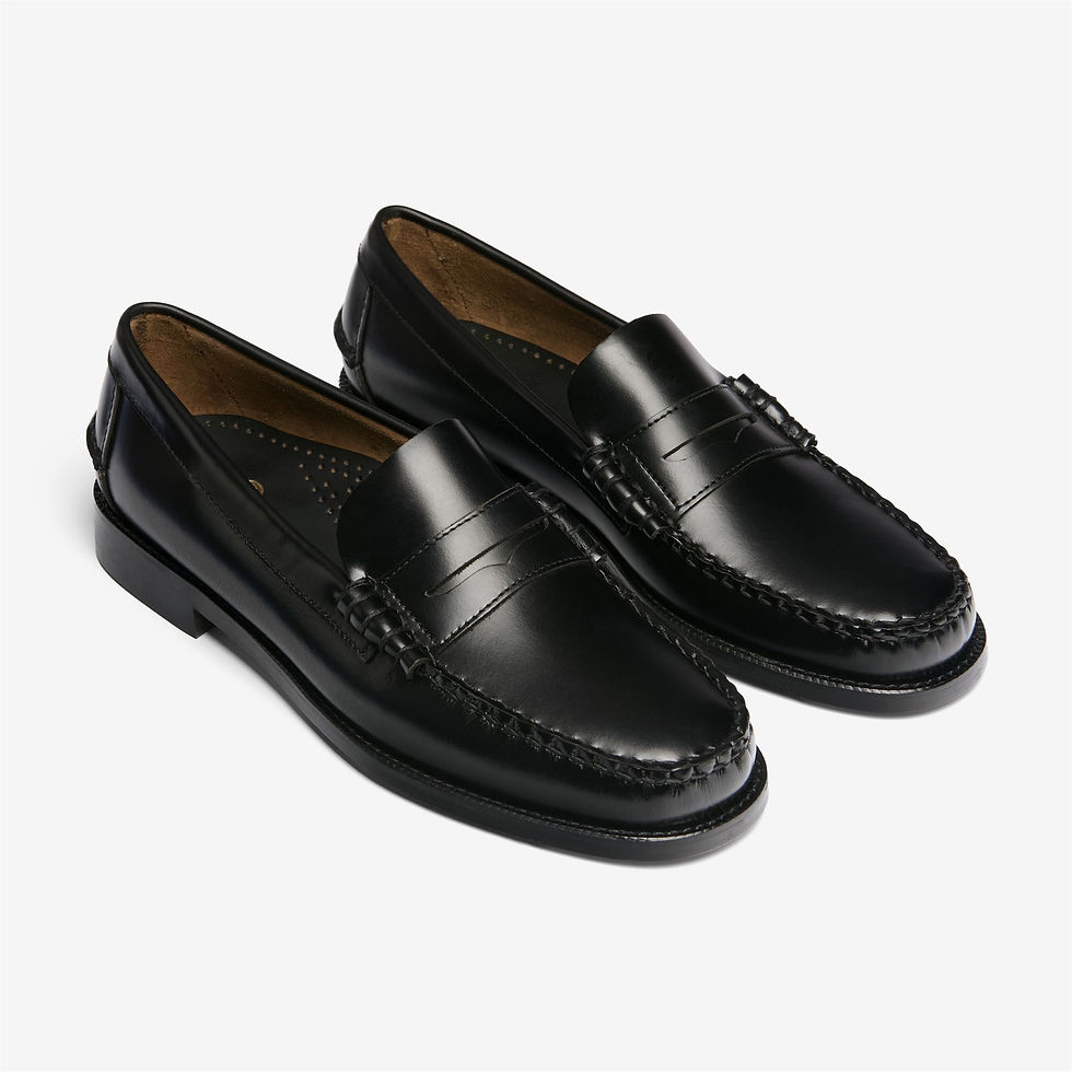 Classic Dan Lr Sebago, Black — Moomy The Collection — vue 2