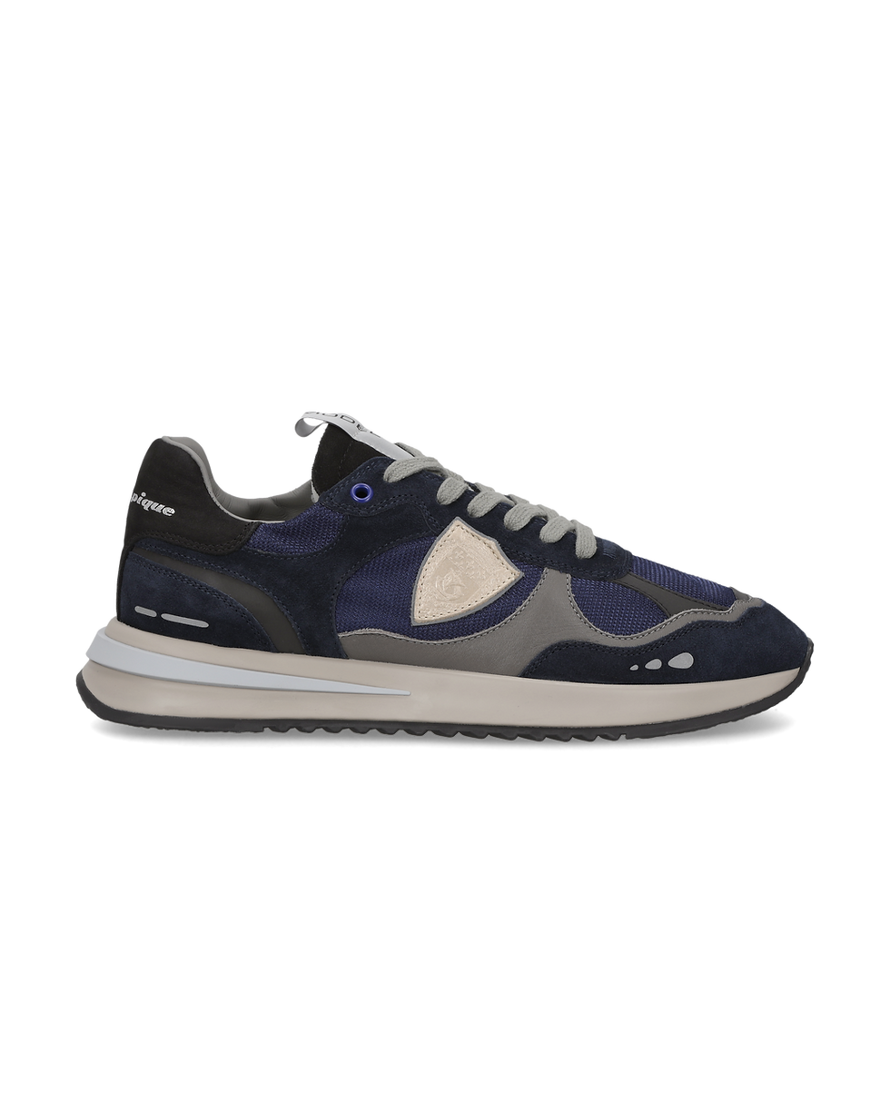 Olympique Low Philippe Model, Tech Reseau Bleu — Moomy The Collection — vue 1