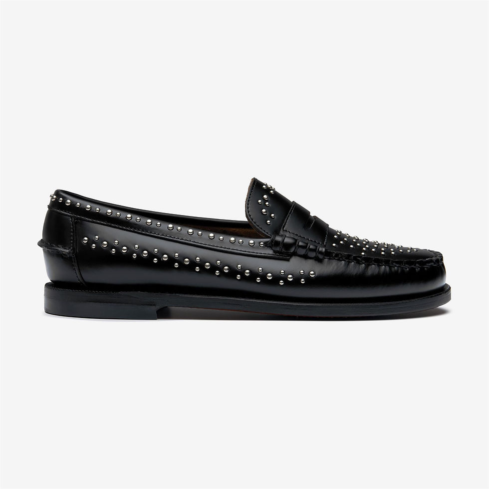 Dan Studs Sebago, Black — Moomy The Collection — vue 1