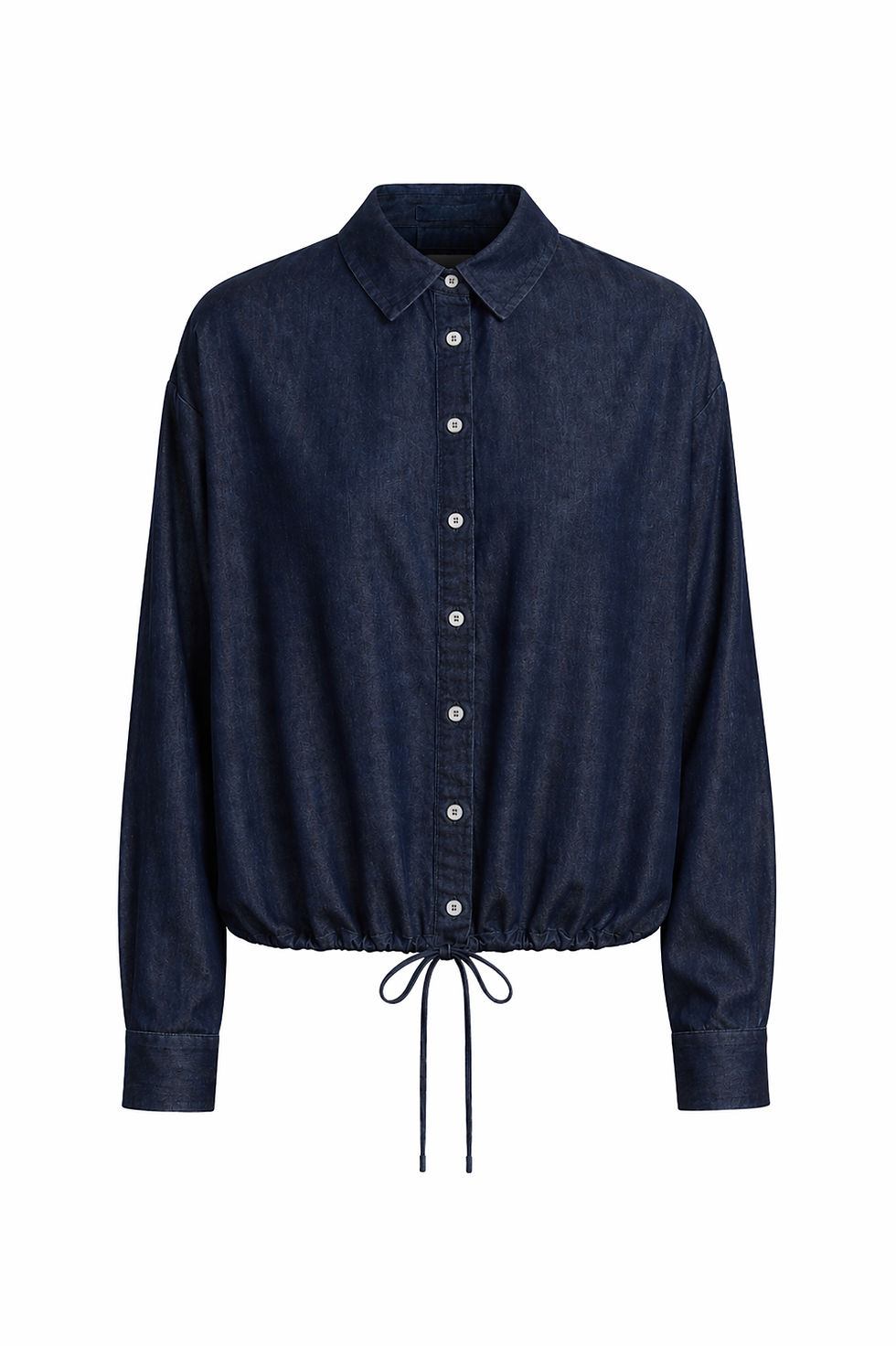 Serena Denim Shirt One and Other, Dark Navy Denim — produit seul — Moomy The Collection