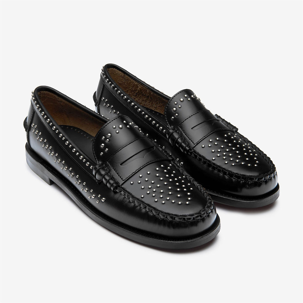 Dan Studs Sebago, Black — Moomy The Collection — vue 2
