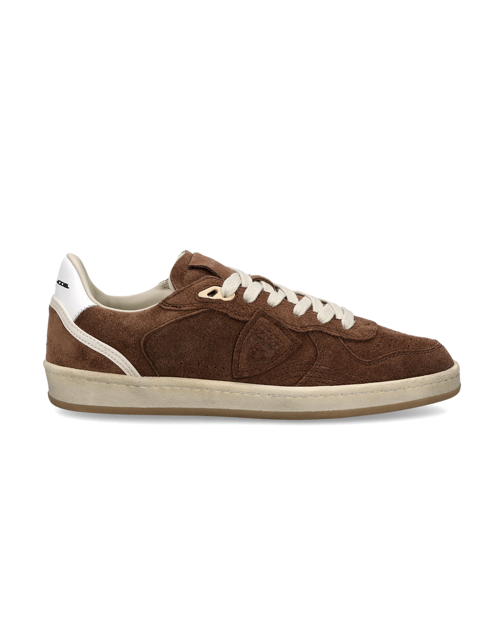 Pgal Low Femme Philippe Model, Daim Brun — Moomy The Collection — vue 1