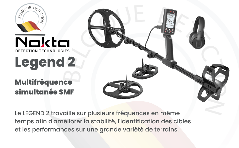 nokta legend 2 détecteur de métaux belgique détection