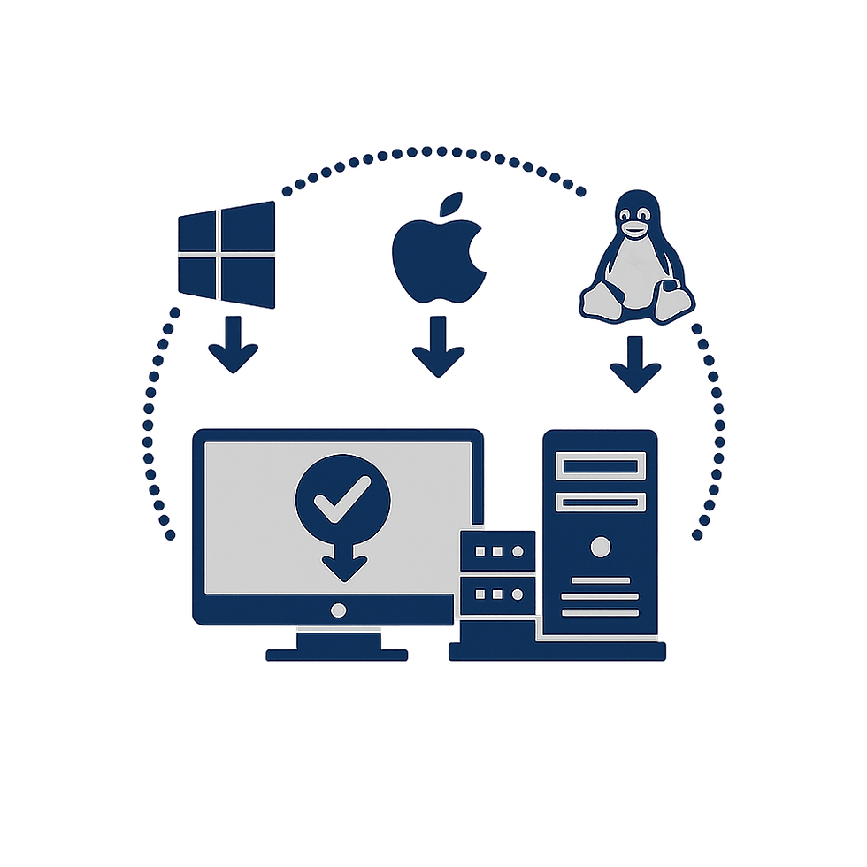 déploiement windows macos linux prestataire it ik services