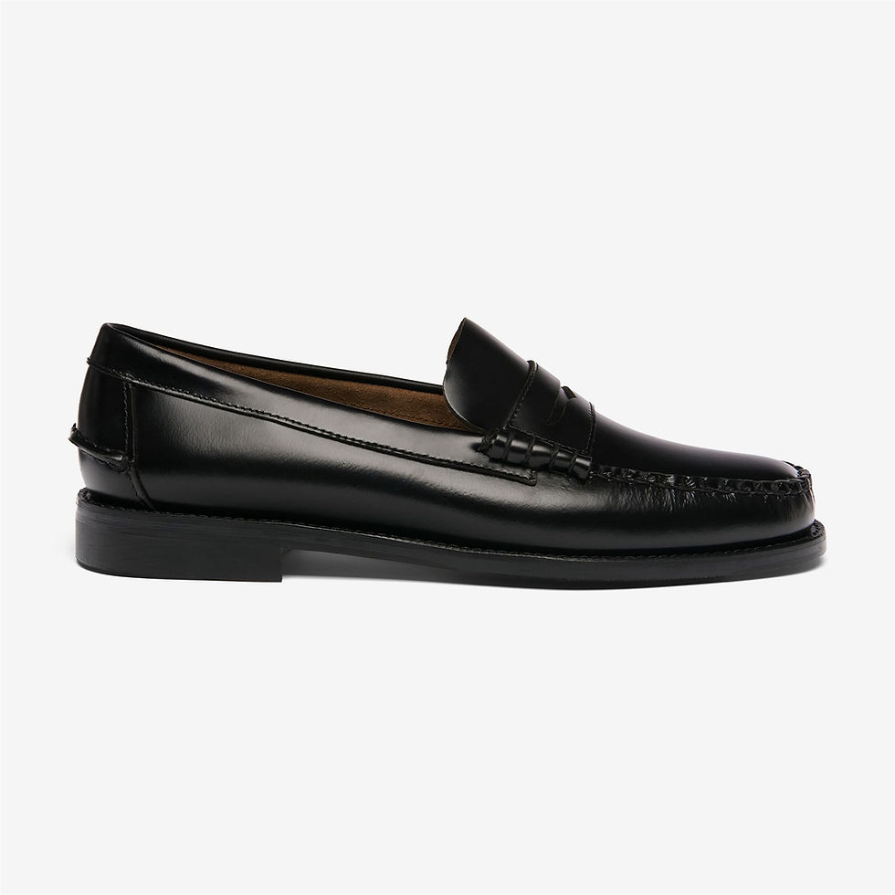 Classic Dan Lr Sebago, Black — Moomy The Collection — vue 1