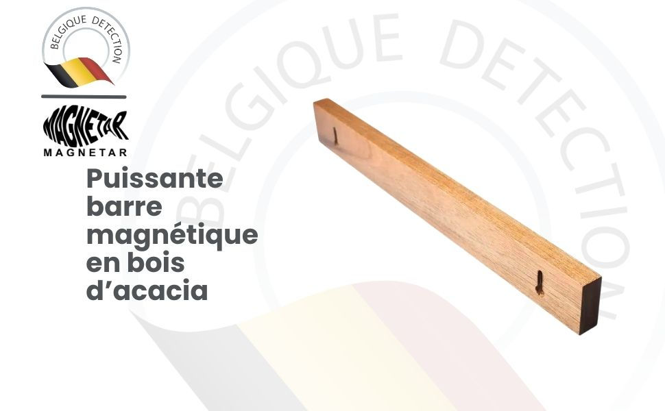 Miniature : aimant puissant en bois d'acacia magnetar