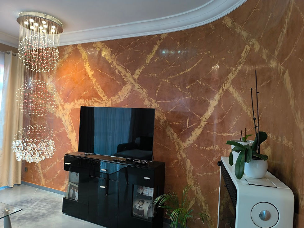 effet marbré lg décor peintre en batiment thuin