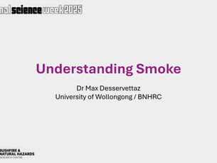 Understanding Smoke: Dr Max Desservettaz