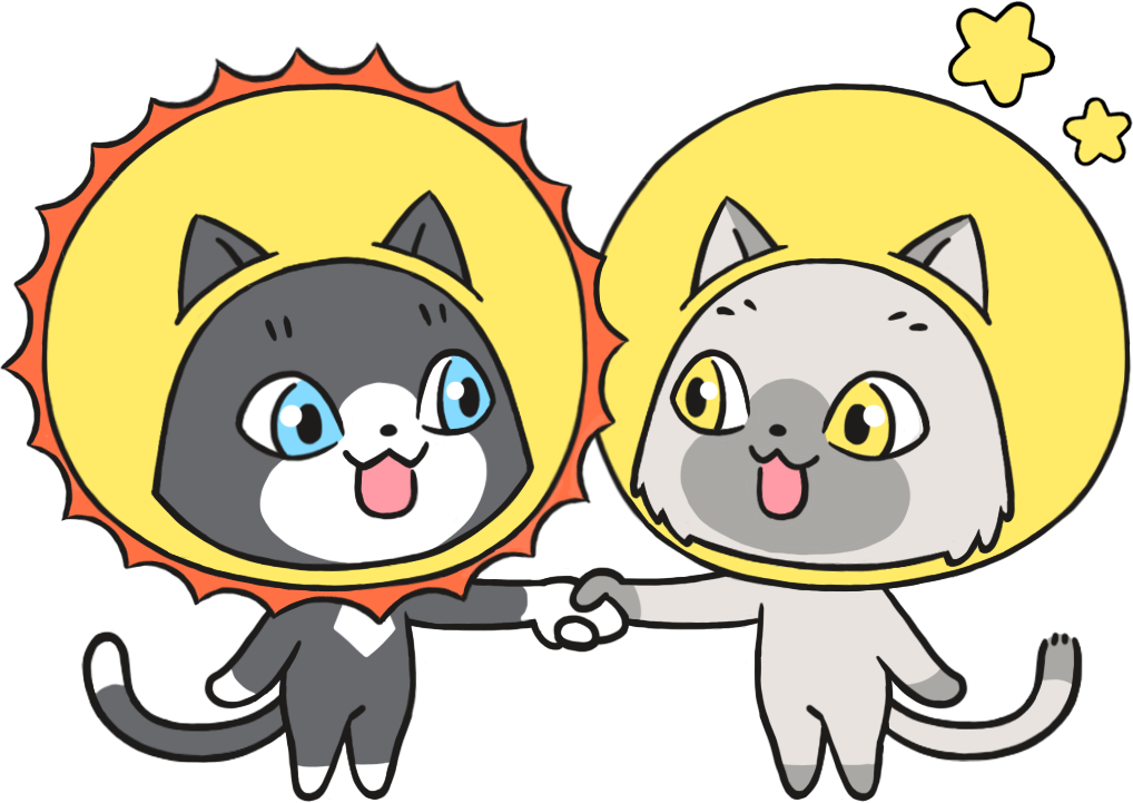 秋分の日のトワとセツナのイラスト