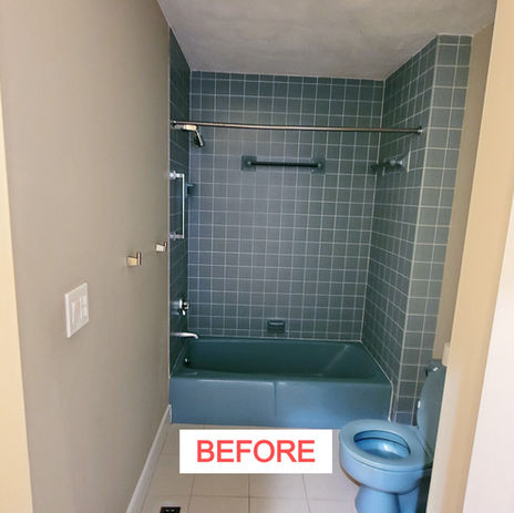 before bath remodel