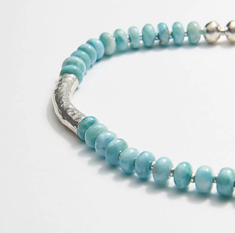 Thumbnail: Vietnamese Hill-Tribe Larimar Necklace