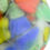 Thumbnail: Hand-blown controlled color satin glass multi-color vase