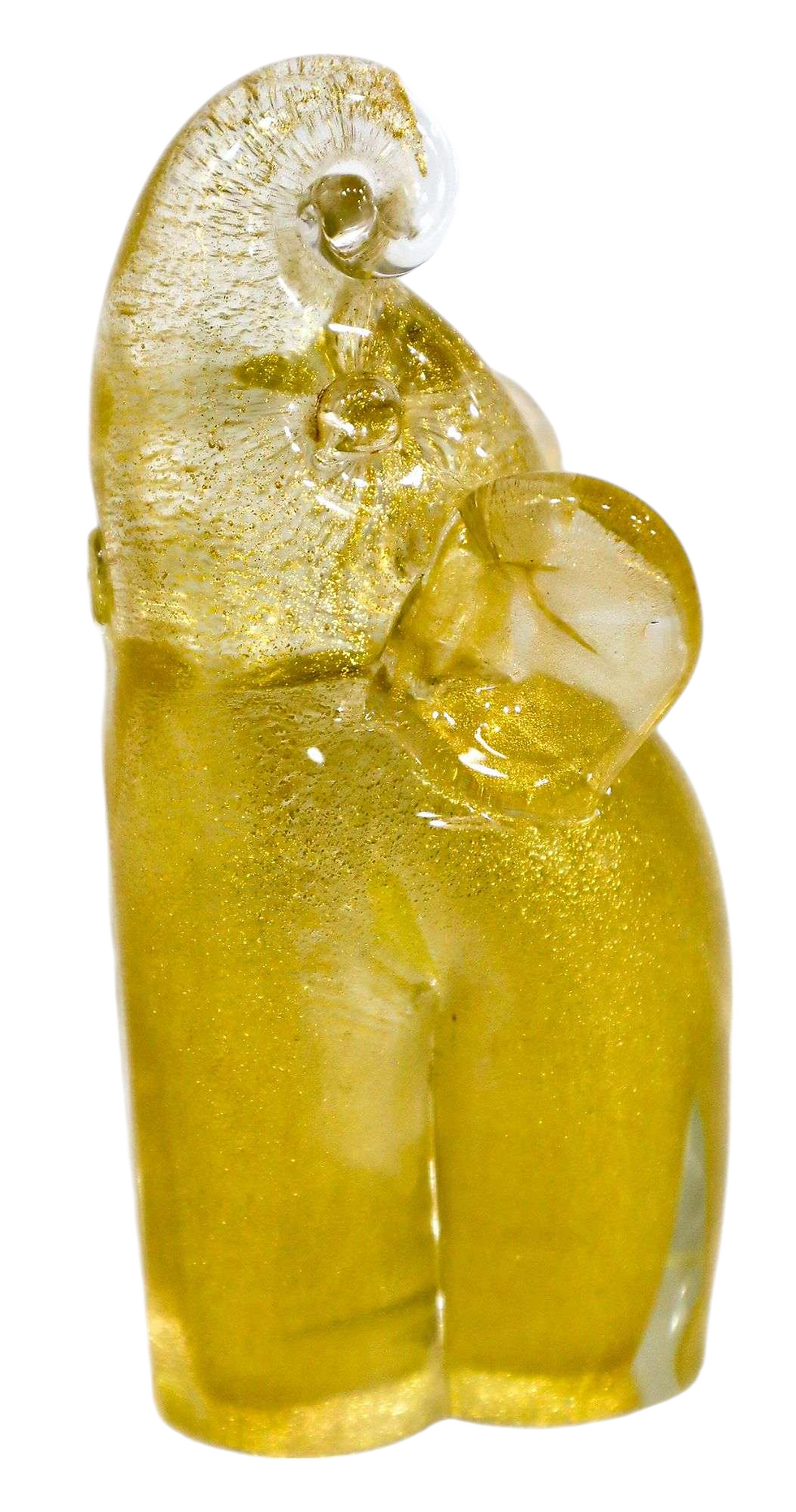 Thumbnail: Murano Glass Gold Fleck Elephant Figurine