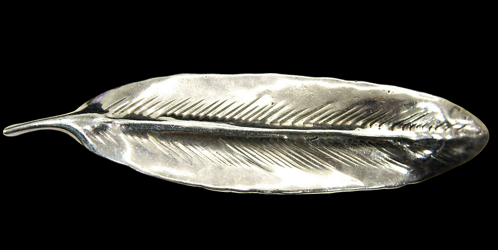 Thumbnail: Elegant Danecraft Sterling Silver Feather
