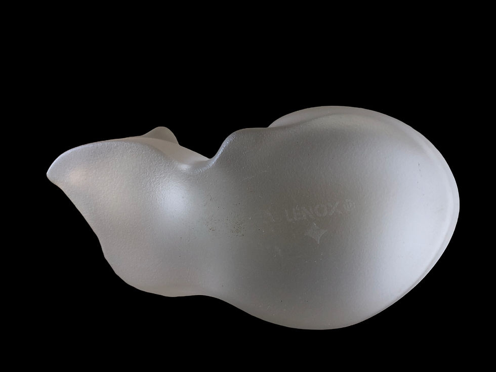 Thumbnail: Lenox Crystal Sleeping Cat Figurine