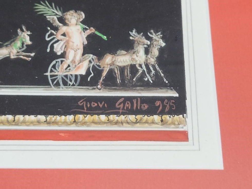 Thumbnail: Giovanni Gallo Signed Classical Gouaches