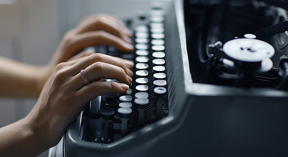 Typing on a Typewriter