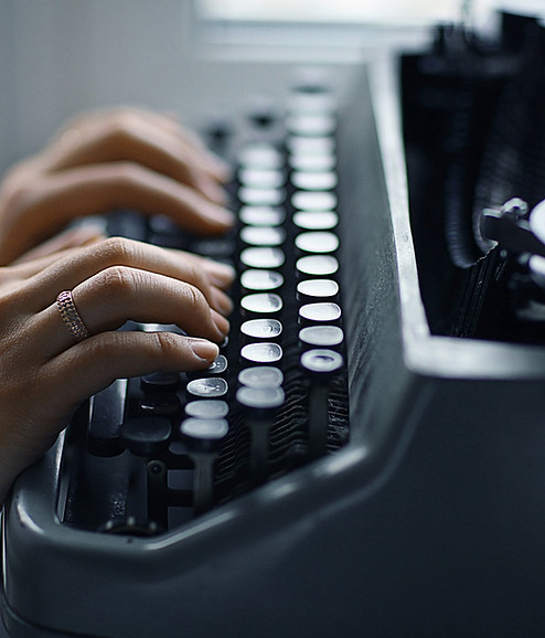 Typing on a Typewriter