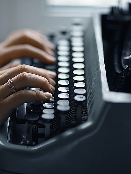 Typing on a Typewriter