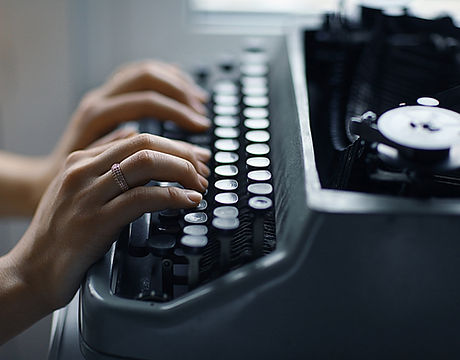 Typing on a Typewriter