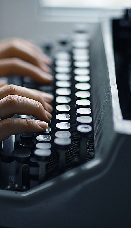 Typing on a Typewriter