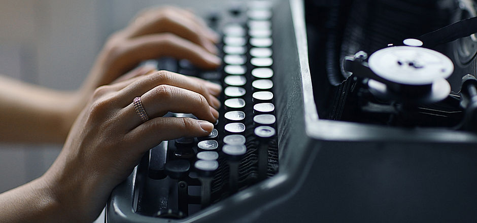 Typing on a Typewriter