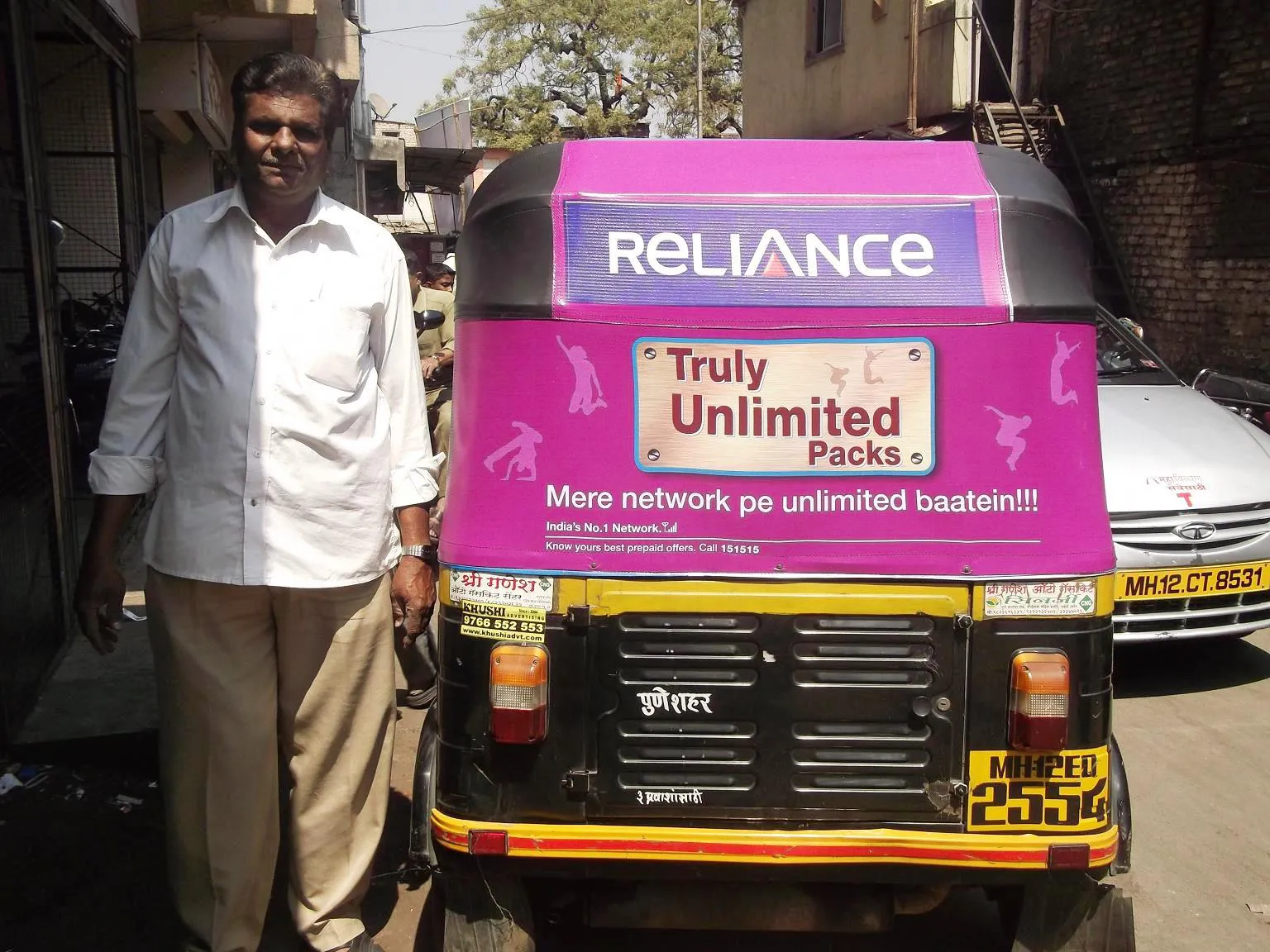 Auto rickshaw advertising