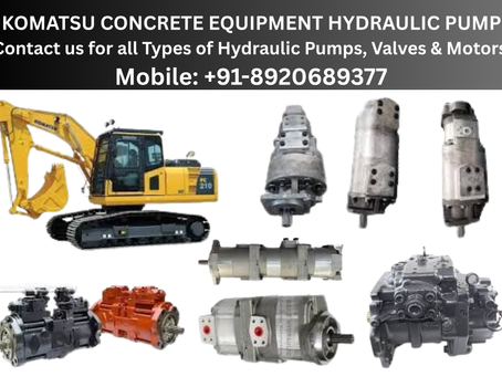 Komatsu Concrete Hydraulic Pump Dealer and Supplier