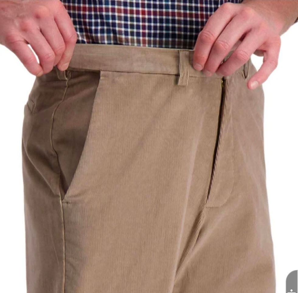 Thumbnail: HAGGAR Classic Fit Stretch Corduroy Pant Flat Front