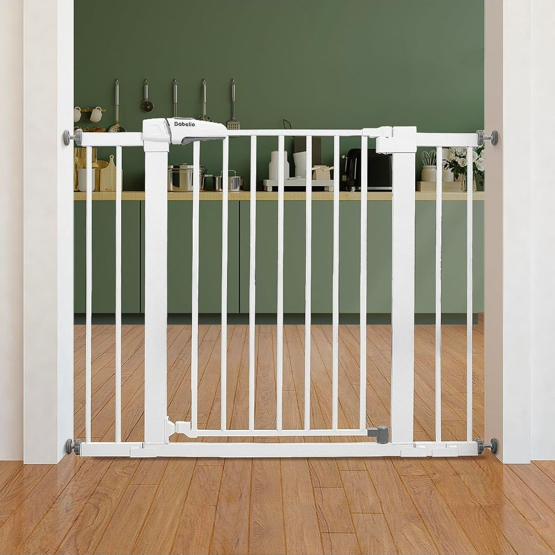 BABELIO Baby Gate for Doorways and Stairs