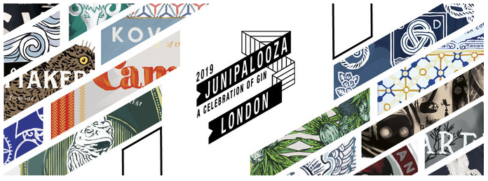 The banner for the 2019 Junipalooza Festival that Mackintosh Gin are attending