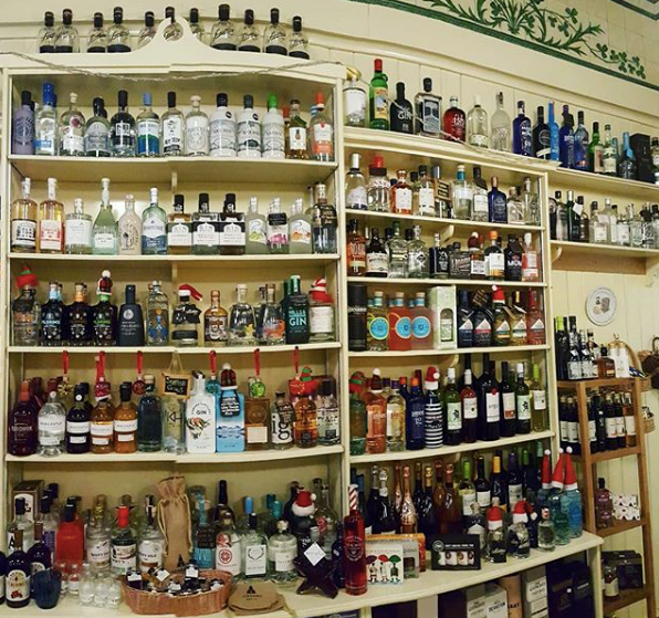 Smithies Gin Emporium in Arbroath with Mackintosh Gin on the shelf
