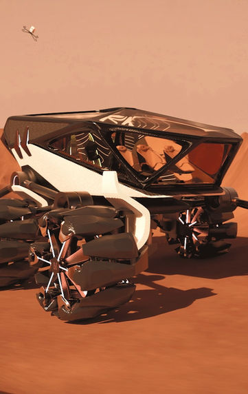 tamir mizrahi designed futuristic all terrain mars rover space future astronaut vehicle honda future
