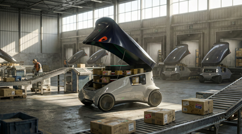Autonomous delivery robotic transportation