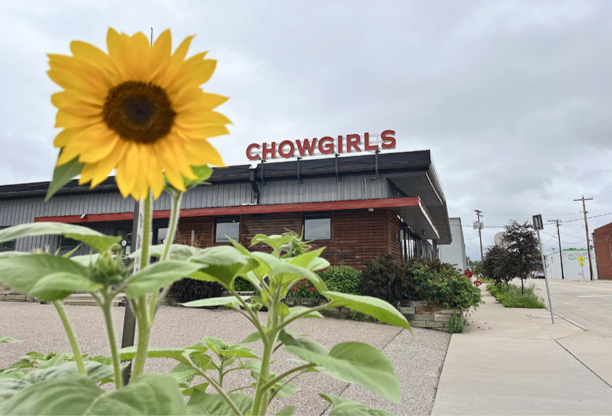 chowgirls is a minnesota caterer with a garnish garden right in its backyard in northeast minneapolis