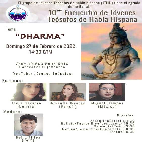 DHARMA / 10° Encuentro de Jóvenes Teósofos de Habla Hispana