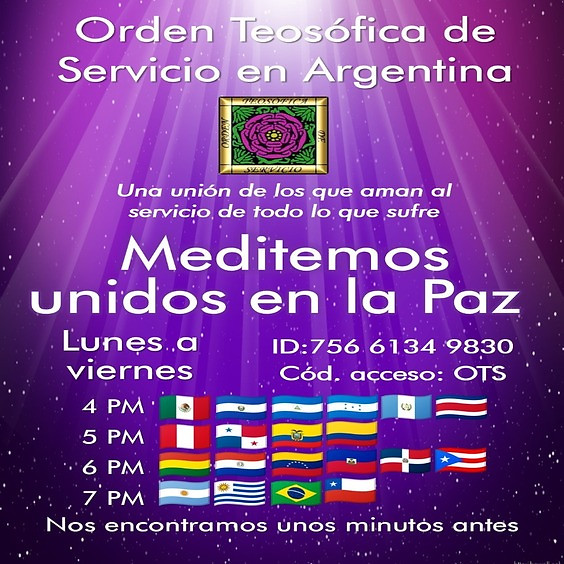 MEDITEMOS UNIDOS EN LA PAZ