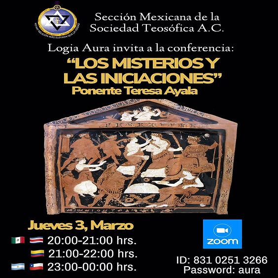 Los misterios y las iniciaciones, ponente Teresa Ayala