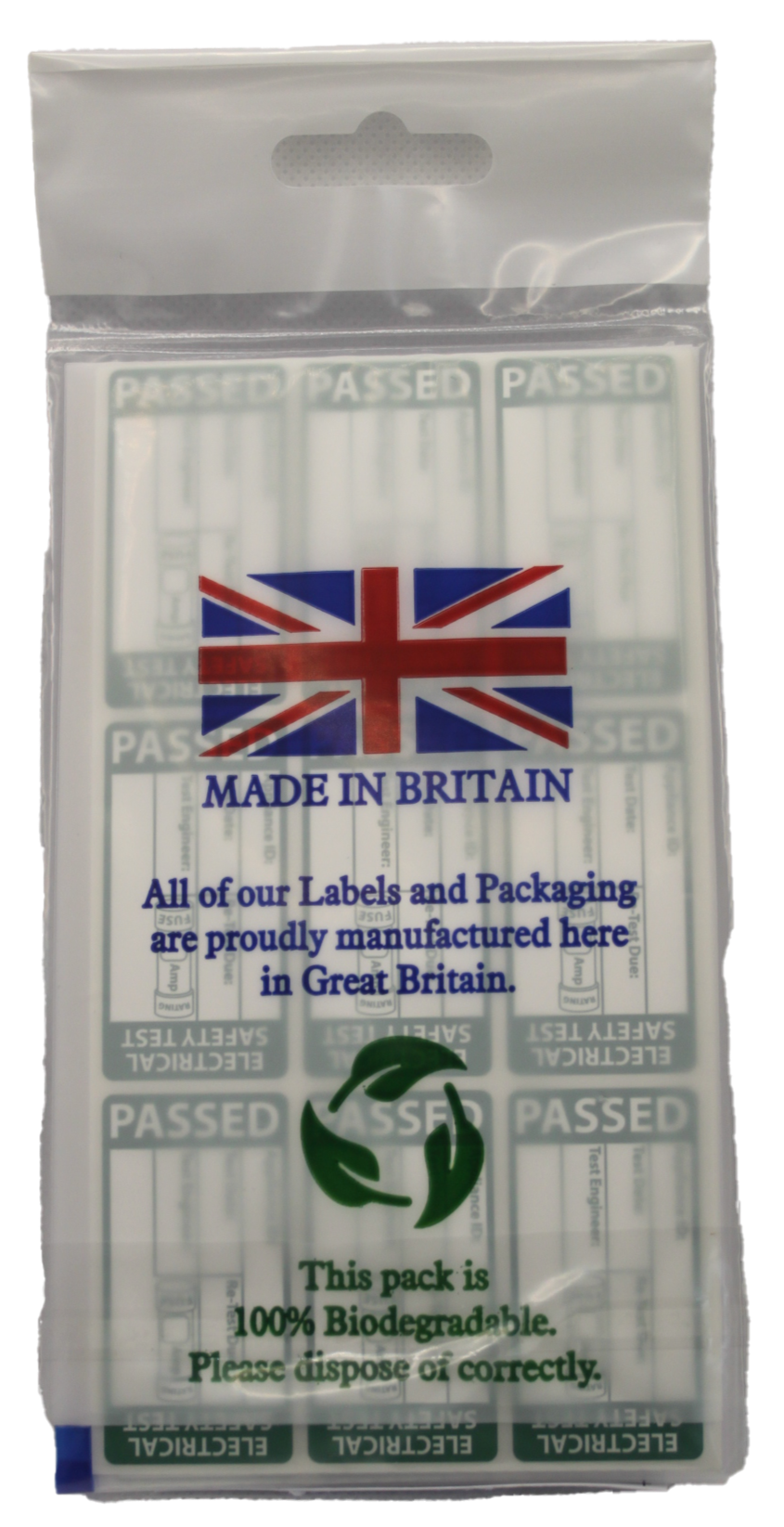 Thumbnail: Pass Test Label