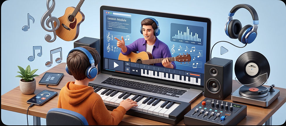 Virtual Learning for Music