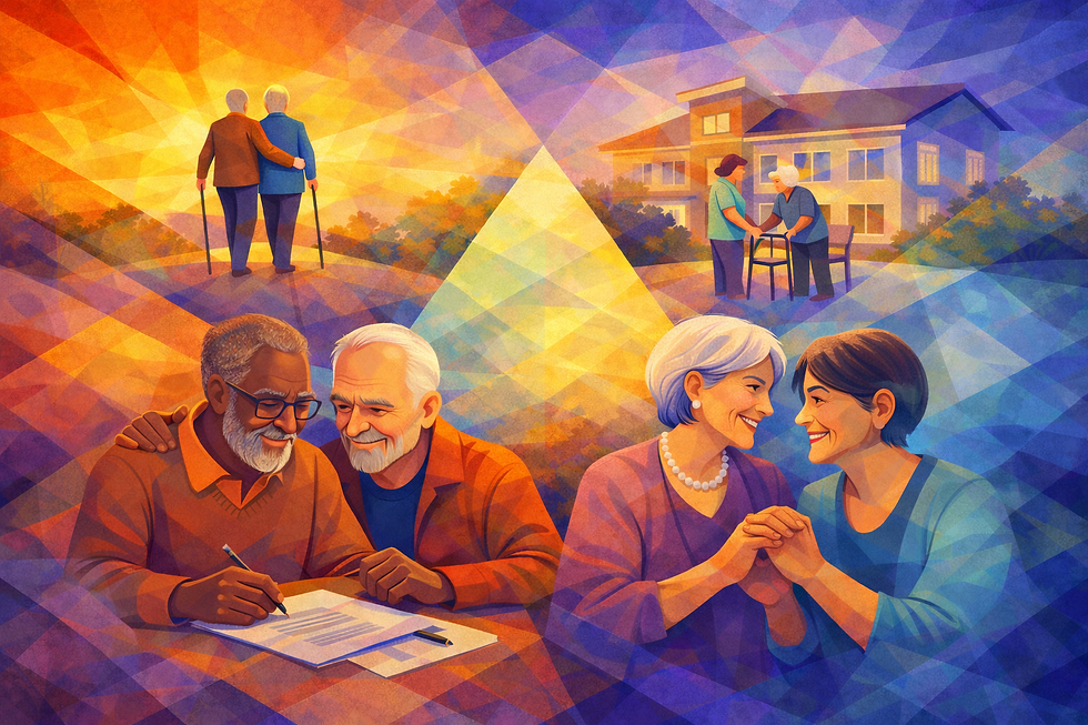 Older LGBTQIA+ couples prepare for the future with LGBTQ long-term care coverage