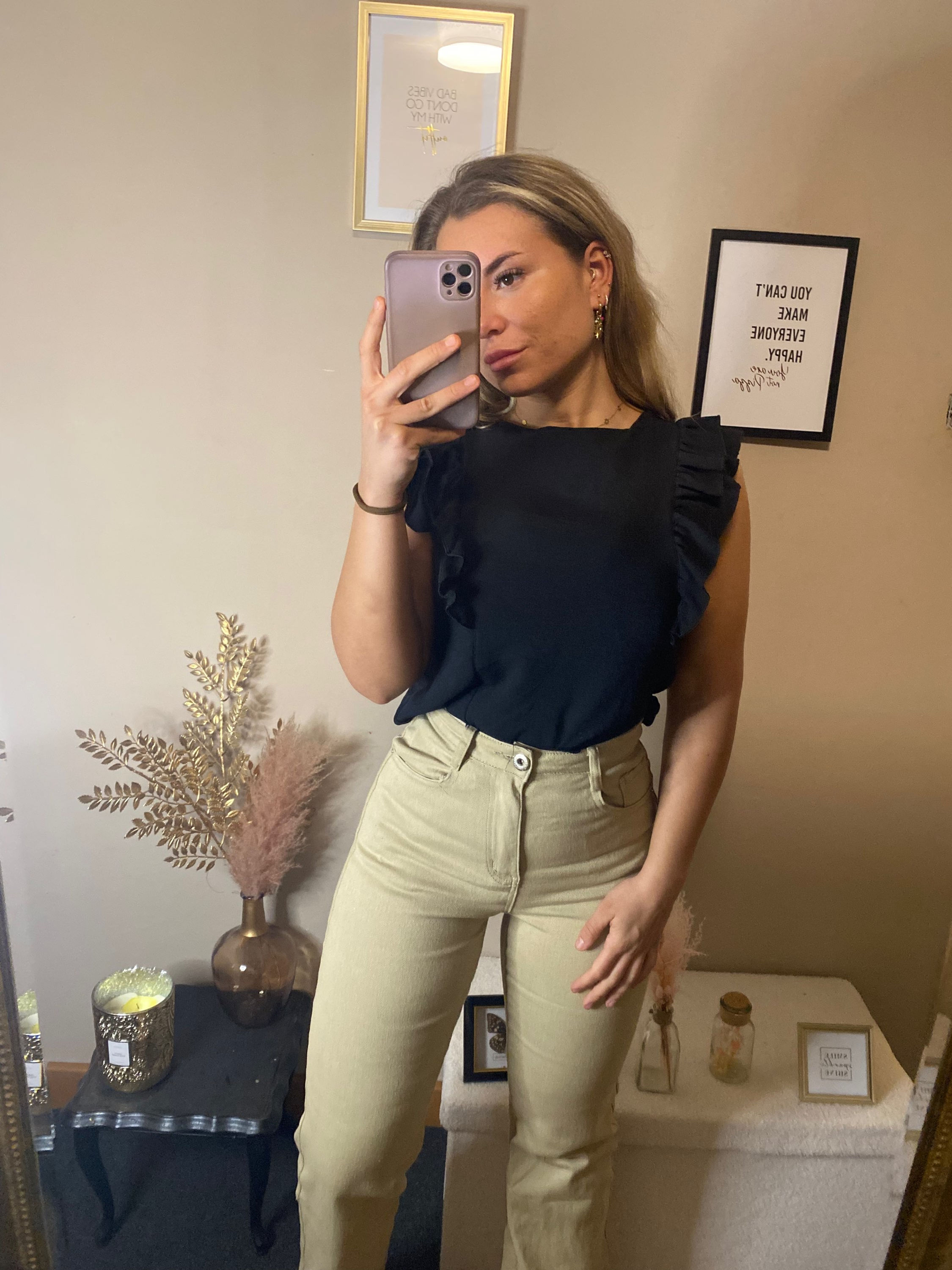 Julia - blouse zwart