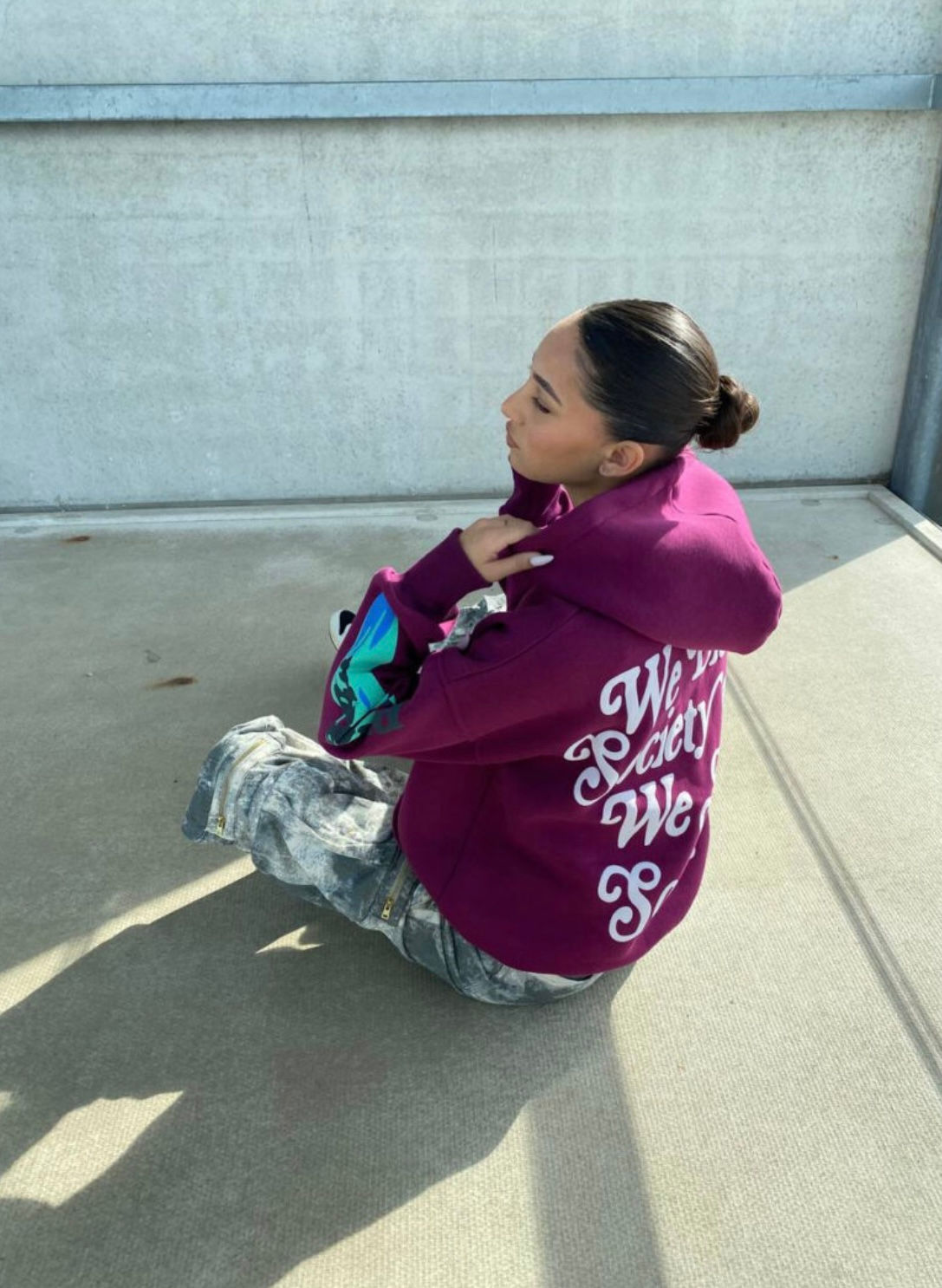 Sarvari - hoodie bordeaux 