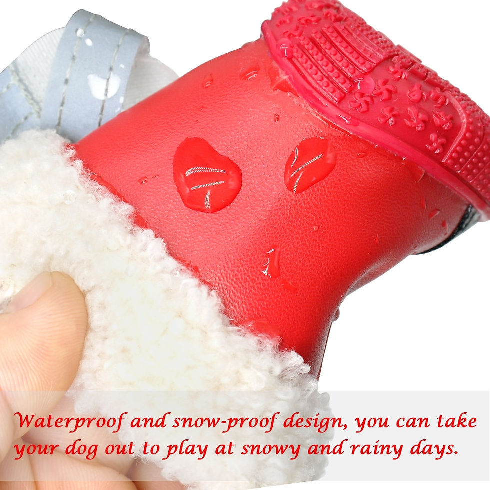 Thumbnail: Waterproof Non-Slip Dog Shoes. Great For Winter & Rainy Weather!