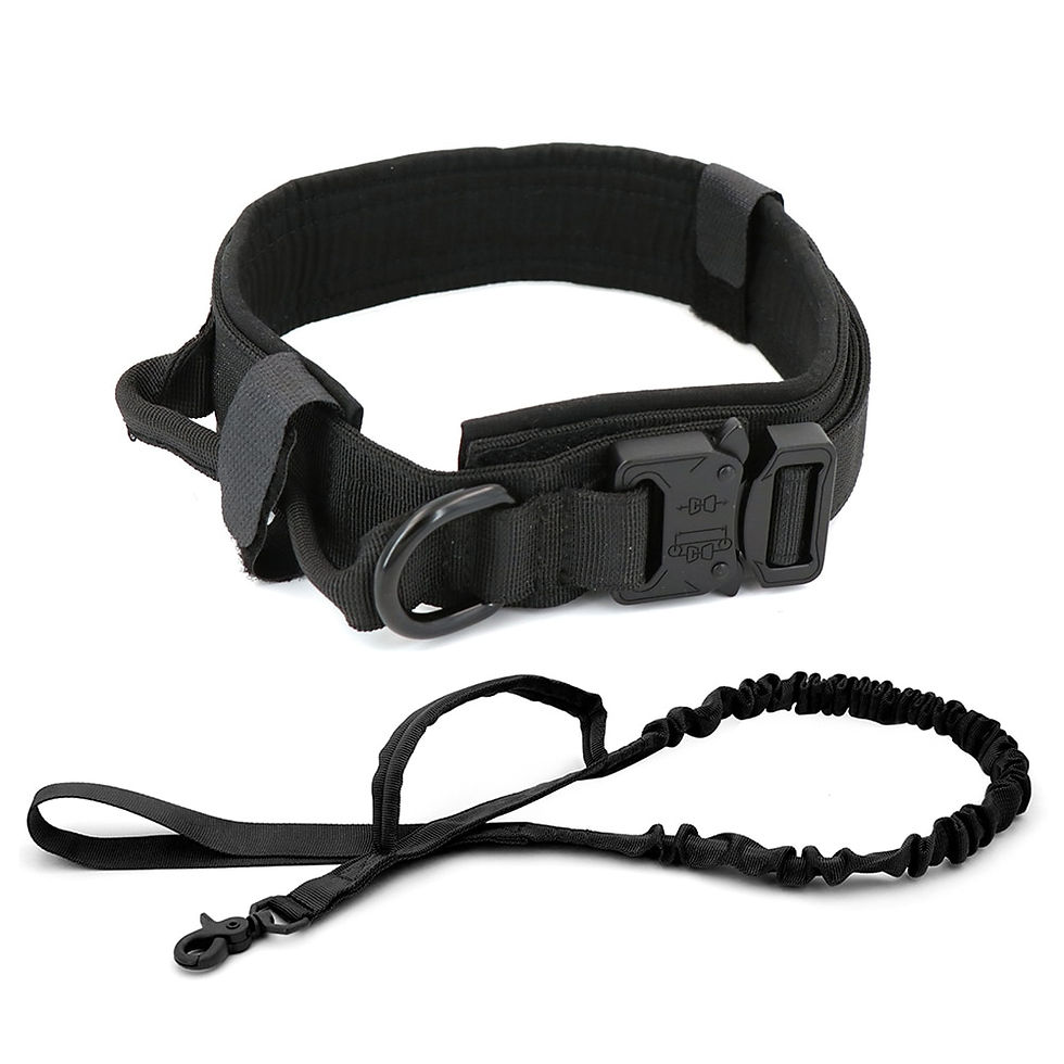 Thumbnail: Tactical Adjustable Dog Collar Made Of Durable Nylon For Medium & Large Dogs.