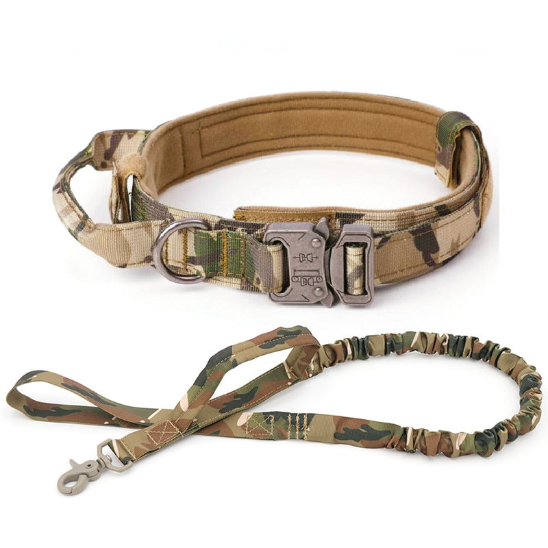 Thumbnail: Tactical Adjustable Dog Collar Made Of Durable Nylon For Medium & Large Dogs.