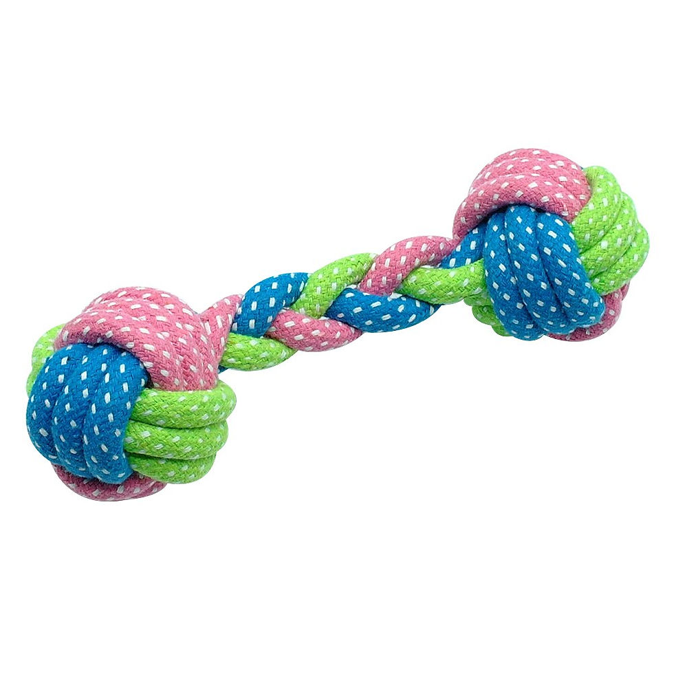 Thumbnail: Cotton Dog Rope Toy Knot Puppy Chew 