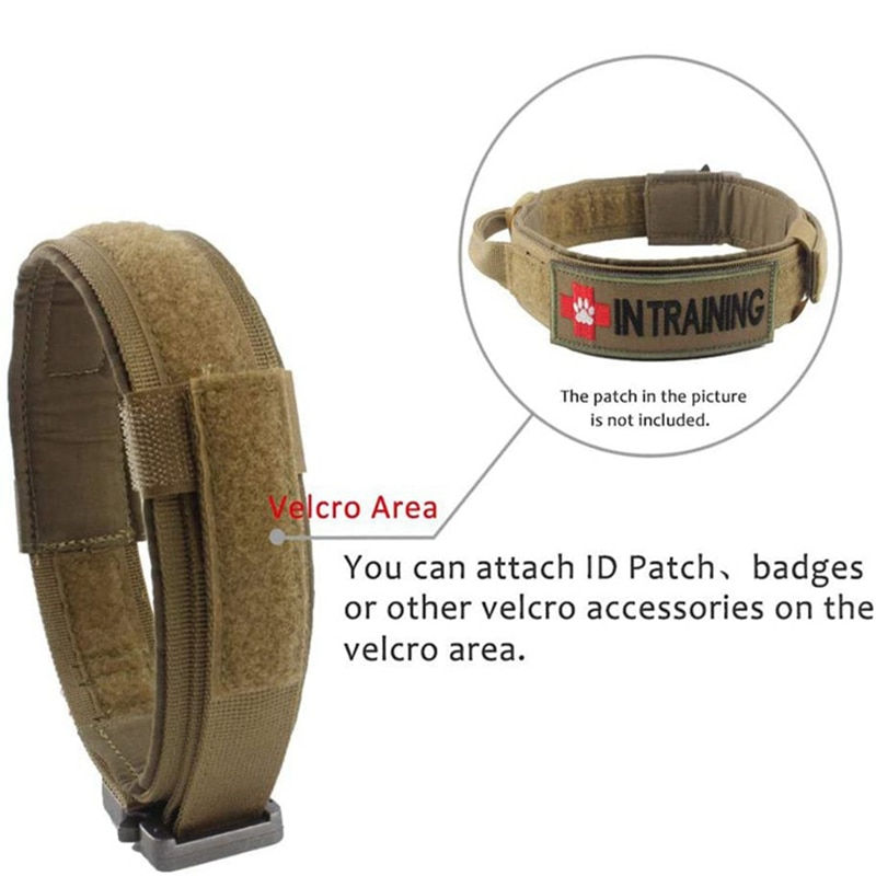 Thumbnail: Tactical Adjustable Dog Collar Made Of Durable Nylon For Medium & Large Dogs.