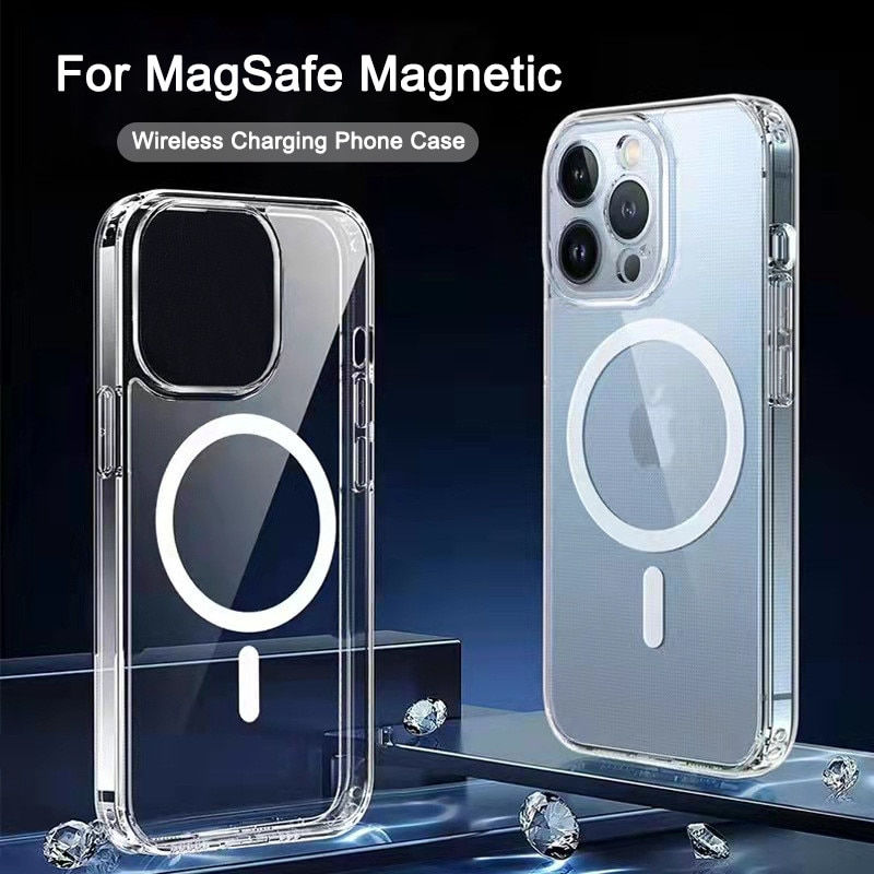 Thumbnail: Magsafe Case For iPhone 14 Pro/Max & 11-13 Mini w/ Transparent cover!!